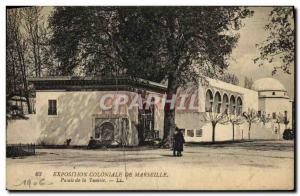 Old Postcard From Marseille Marseilles Colonial Exhibition Palace Tunisia