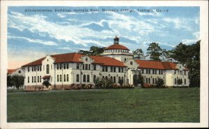 Valdosta Georgia GA State Woman's College Admin Bldg Vintage Postcard