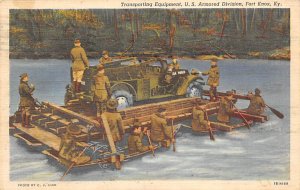 US armored division, transporting equipment Fort Knox Kentucky  