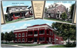 KIRKSVILLE, Missouri MO   GRIM-SMITH HOSPITAL Clinic, Annex Nurses Home Postcard