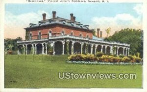 Beechwood, Residence of Mrs. WM. Astor - Newport, Rhode Island