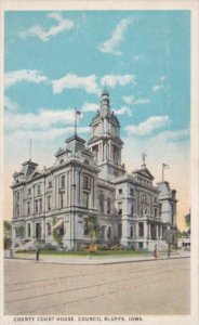 Iowa Council Bluffs County Court House Curteich