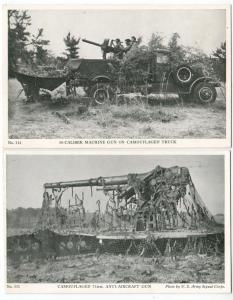2 - Camouflaged 75MM & Machine Gun