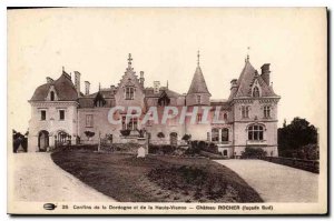 Old Postcard Confines of Dordogne and Haute Vienne Castle Rock