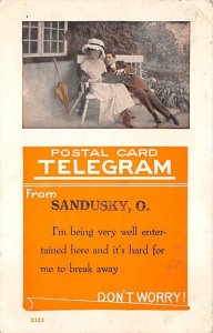 Postal Card Telegrapm Sandusky, Ohio OH