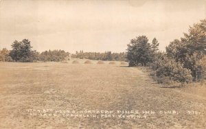 GOLF 7TH & 8TH HOLES NORTHERN PINES INN CLUB KENT NEW YORK REAL PHOTO POSTCARD