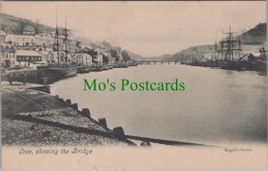 Cornwall Postcard - Looe, Showing The Bridge, Cornish Harbour  RS35810