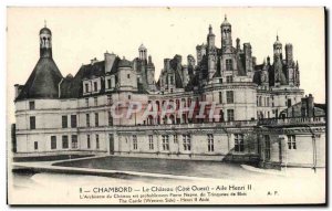 Postcard Old Chateau Chambord Wing Henry II