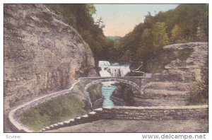 Lower Falls Bridge Over Genesee River Gorge, Letchworth Statue Park, P. O. Ca...