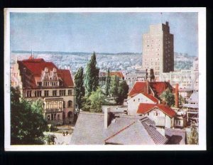 227484 GDR GERMANY Jena view old russian postcard