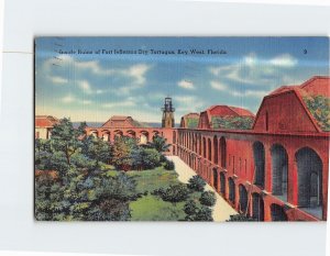 Postcard Inside Ruins of Fort Jefferson Dry Tortugas Key West Florida USA