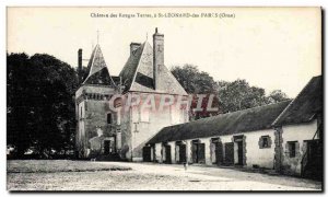 Old Postcard Chateau des Terres Rouges in Saint Leonard Parks