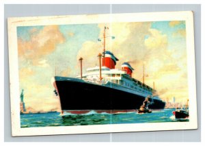 Vintage 1957 Advertising Postcard SS America Luxury Liner Passenger Ship