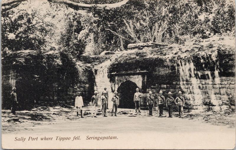 Sally Port Where Tippoo Fell Seringapatam India Unused Postcard E59