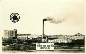 Factory Industry South Dakota Cement Plant Rapid 1930s RPPC Photo Postcard 9615