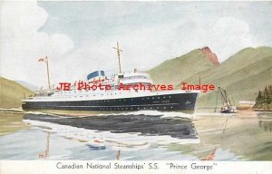 Canadian National Steamships, Steamer Prince George, Inside Passage Route Alaska