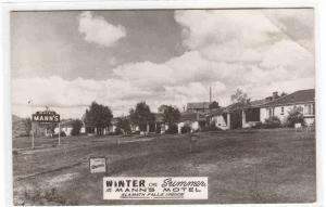 Mann's Motel Klamath Falls Oregon RPPC Real Photo postcard