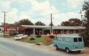KELLY MOTEL Shamrock, Texas ROUTE 66 Roadside Cars 1960s Vintage Postcard