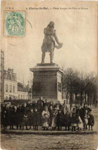 CPA CHOISY-le-ROI Place Rouget de l'Isle et Statue (569742)