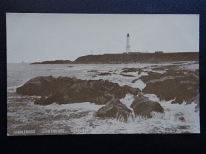 Scotland Aberdeen GIRDLENESS LIGHTHOUSE - Old RP Postcard