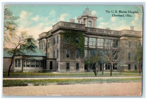 1910 The U.S. Marine Hospital Cleveland Ohio OH Antique Posted Postcard 