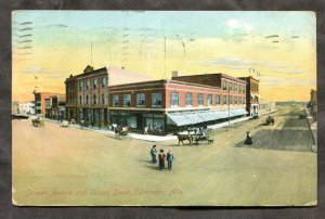 dc458 - EDMONTON Alberta 1910 Jasper & Second Street Corner