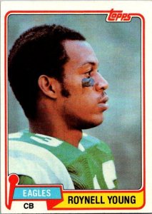 1981 Topps Football Card Roynell Young Philadelphia Eagles sk10236