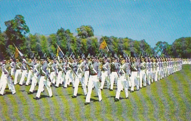 New York West Point The Corps On Parade U S Military Academy