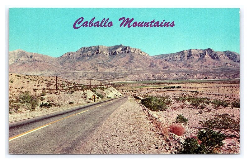 Caballo Mountains Near Truth Or Consequences New Mexico Postcard