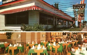 VINTAGE POSTCARD LAPRAIRE DINER RESTAURANT LAPRAIRE QUEBEC CANADA [horiz crease]