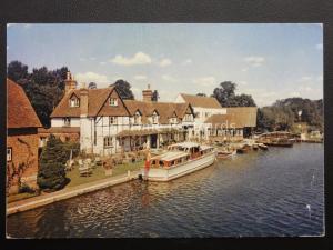 Berkshire STREATLEY THE SWAN HOTEL on the River Thames c1970's by J A Dixon