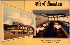 Vintage Postcard Bit of Sweden Hollywood CA JT13