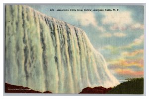 Postcard NY American Falls From Below Niagara Falls N. Y. New York