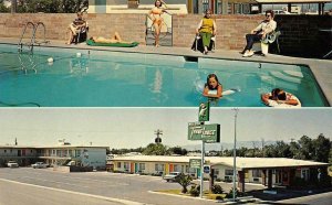 WILLCOX, Arizona AZ   TRAVELODGE MOTEL~Gordon Prevatte  ROADSIDE  Pool  Postcard