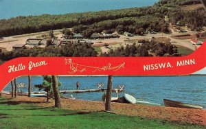 MN, Nisswa, Minnesota, Aerial View, Beach Scene, Dexter Press 