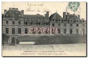 Old Postcard Thouars Le Chateau des Ducs de la Tremoille The flag & # 39honne...