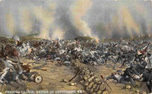 Pickett's Charge Battle Gettysburg PA US Civil War 1910c postcard