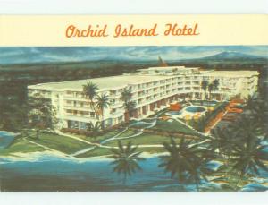 Unused Pre-1980 ORCHARD ISLAND HOTEL Hilo Hawaii HI hr4364