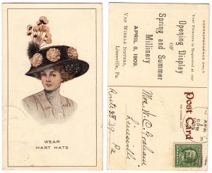 Hart Hat, Millinery, Van Winkle Sisters, Linesville PA