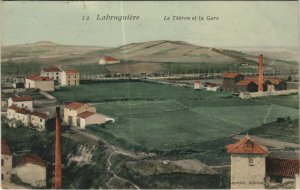 CPA LABRUGUIERE Le Théron et la Gare (806526)