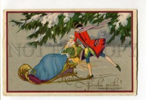 3106924 Lovers on SLED by CORBELLA vintage ART DECO Italy PC