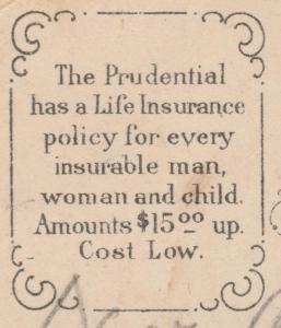 Gibraltar Artichokes & Water Sellers Prudential Insurance Advertisement pm 1912