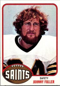 1976 Topps Football Card Johnny Fuller New Orleans sk4559