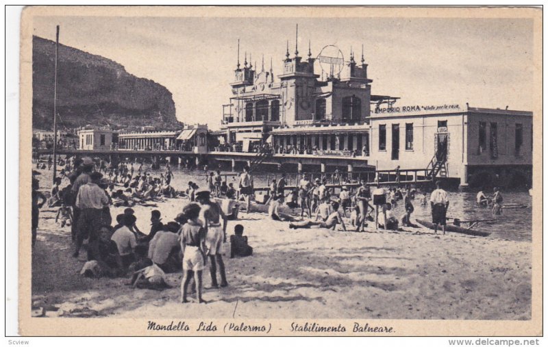 PALERMO, Sicilia, Italy; Mandello Lido, Stabilimento Balneare, 00-10s