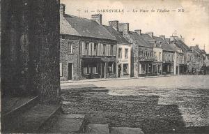 B106508 France Barneville La Place de l'Eglise, Church