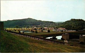 View Overlooking Amphitheater, Cedar Lakes Ripley WV Vintage Postcard K64