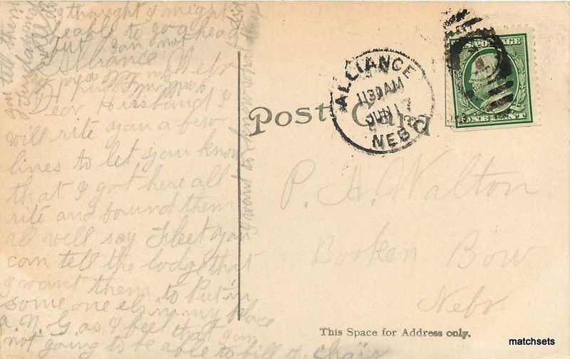 C-1910 Alliance Nebraska St Agnes Academy auto Miller Bros postcard 10390 