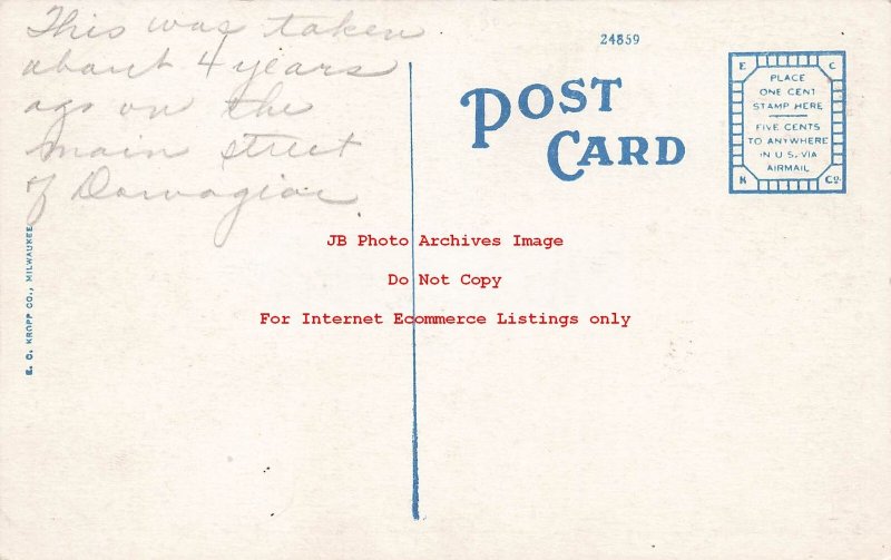 MI, Dowagiac, Michigan, Front Street, Business Section, Kropp No 24859