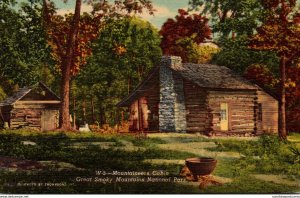 Great Smoky Mountains National Park Typical Mountaineers Cabin Curteich