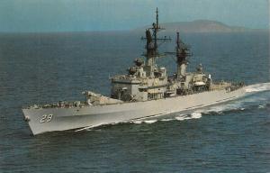 Military~Navy   U.S.S. JOUETT~Guided Missile Cruiser  TERRIER~ASROC  Postcard